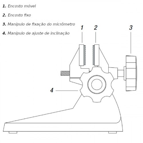Suporte para micrmetro externo at 100 mm - 300.002