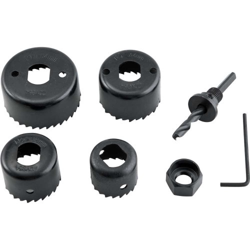 Jogo de serras copo aço carbono com 6 peças Jogo de serras copo aço carbono com 6 peças