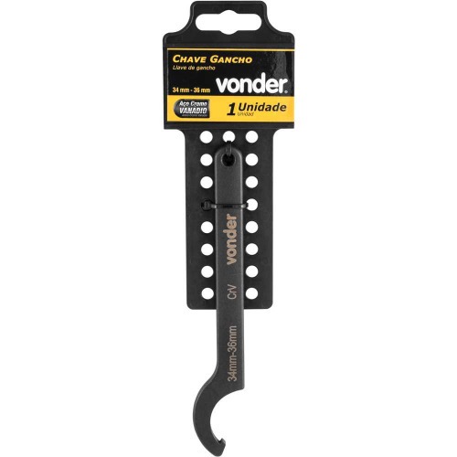 Chave gancho 34 a 36 mm ao cromo vandio  