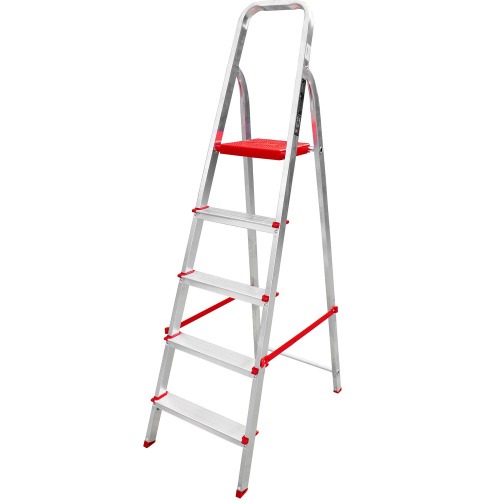 Escada de alumnio 5 degraus residencial - ESC0064