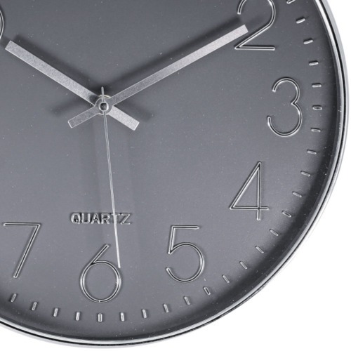 Rel�gio de parede 30 cm com acabamento cromado - YR12SLV