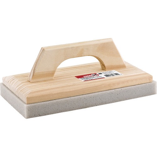 Desempenadeira de madeira com espuma 200 x 300 mm