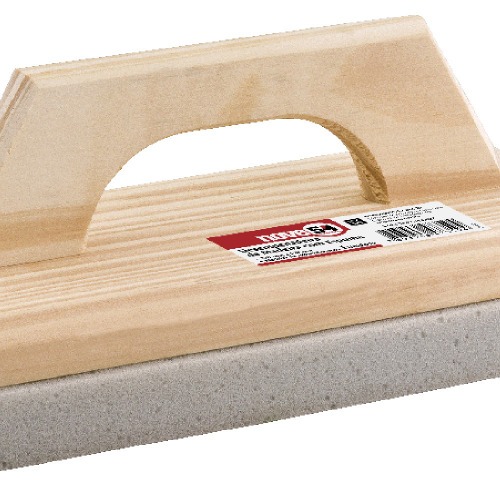Desempenadeira de madeira com espuma 200 x 300 mm
