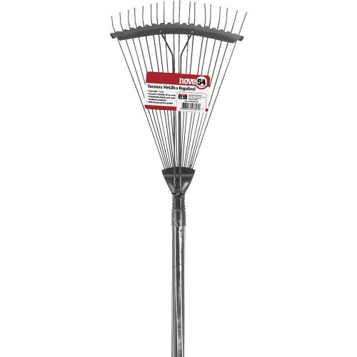 Vassoura metálica para grama regulável com cabo Vassoura metálica para grama regulável com cabo