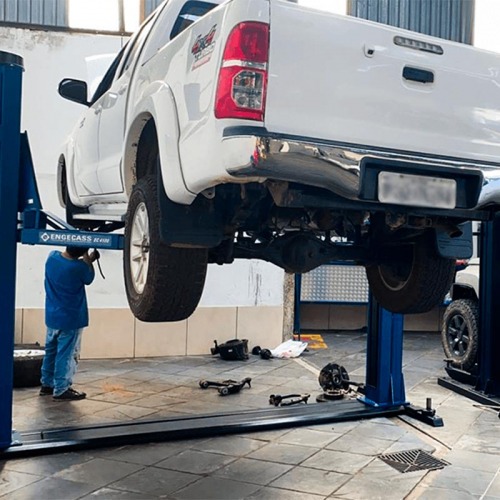 Elevador automotivo 4,1T lubrificação a óleo azul - ECO 4100 Elevador automotivo 4,1T lubrificação a óleo azul - ECO 4100