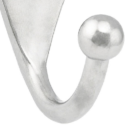 Cabide simples em metal niquelado pequeno Cabide simples em metal niquelado pequeno