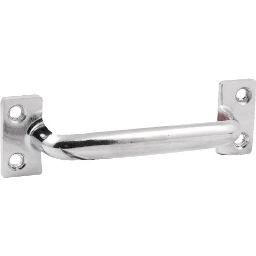 Puxador tipo ala em ao carbono niquelado 102 mm