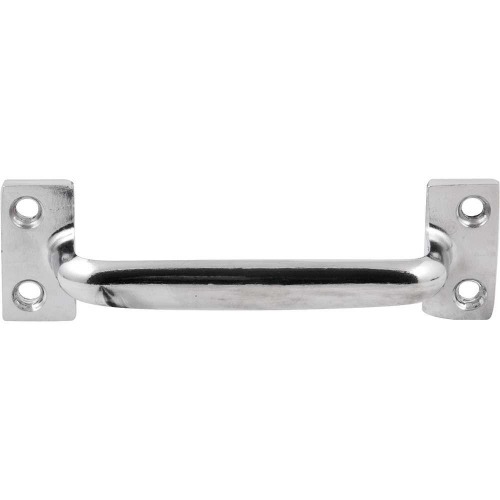 Puxador tipo ala em ao carbono niquelado 102 mm