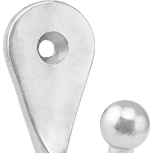 Cabide simples grande em metal niquelado