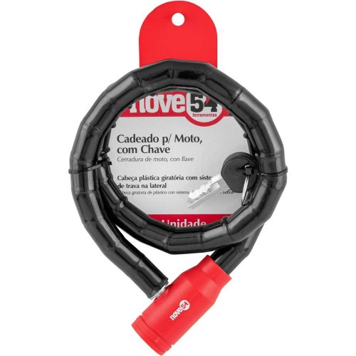 Cadeado para moto 80 cm com chave Cadeado para moto 80 cm com chave