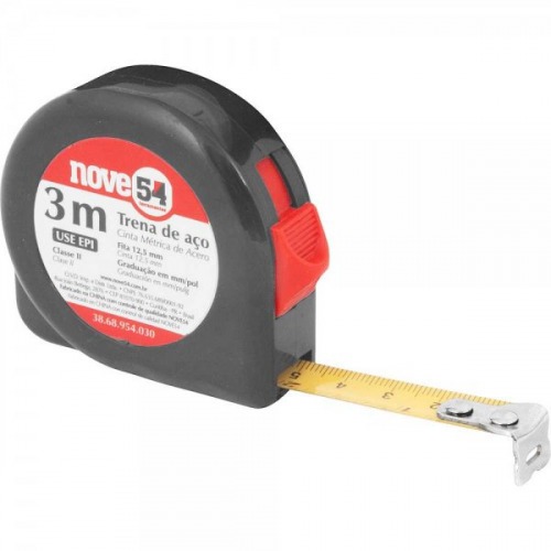 Trena curta de ao 3 m x 12,5 mm