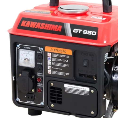 Gerador de energia 0,85 Kva a gasolina partida manual - GT 950  110V
