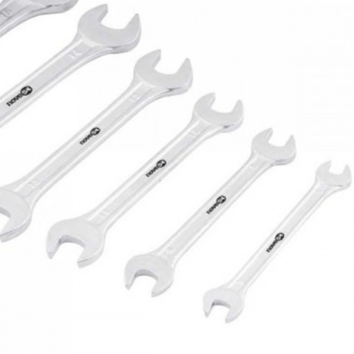 Jogo de chave fixa 6 a 17 mm 6 peas com suporte plstico