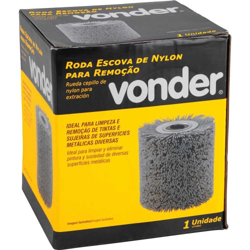 Roda escova de nylon para remoo 19 x 100 mm