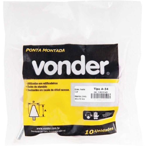 Ponta montada haste 1/4