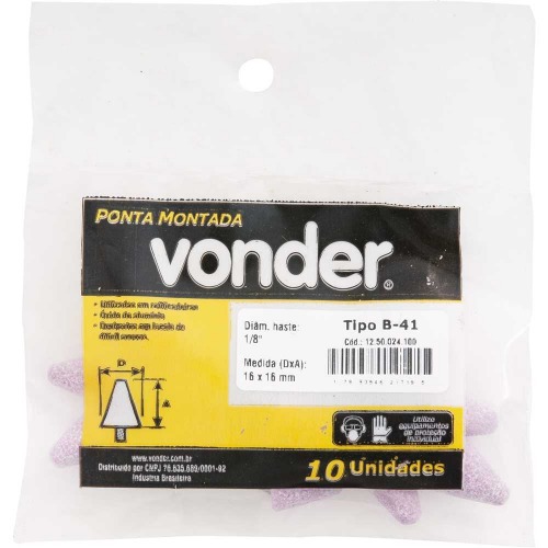 Ponta montada haste 1/8