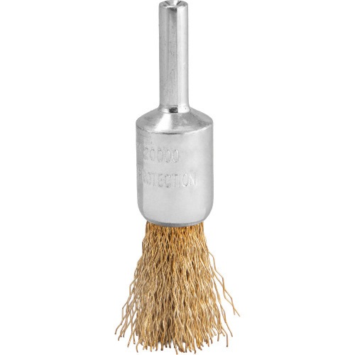 Escova de a�o latonado tipo pincel 16 mm