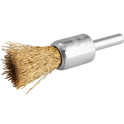 Escova de a�o latonado tipo pincel 16 mm