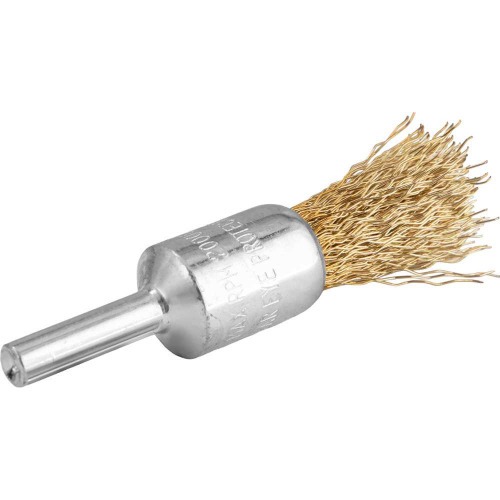 Escova de a�o latonado tipo pincel 16 mm