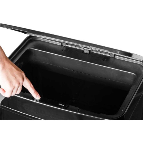 Lixeira retangular 50 litros com sensor de abertura