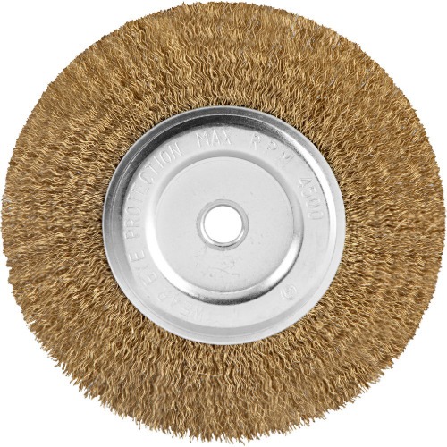 Escova circular de ao ondulado 6 x 1/2 x 1/2