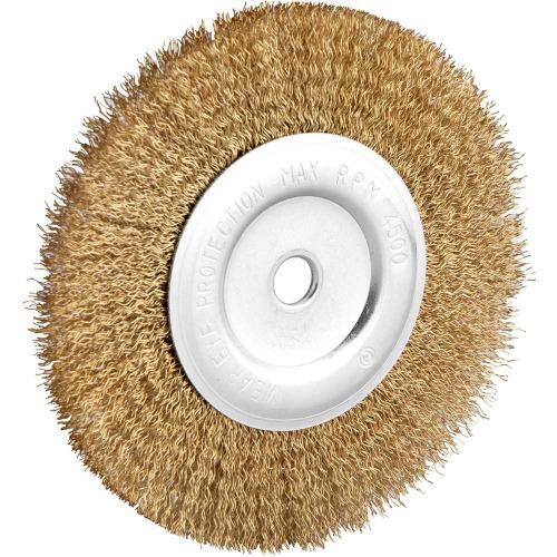 Escova circular de ao ondulado 6 x 1/2 x 1/2