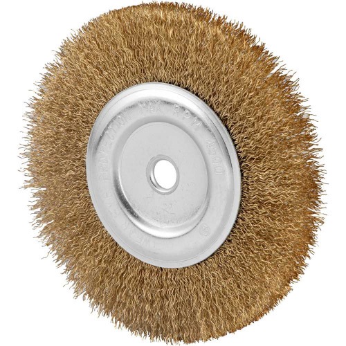 Escova circular de ao ondulado 6 x 1/2 x 1/2