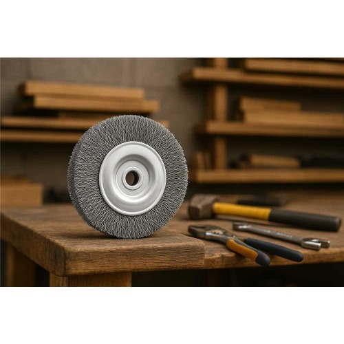 Escova circular de ao 6 x 1/2 x 1/2