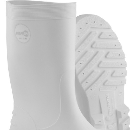Bota em pvc cano médio branca Bota em pvc cano médio branca