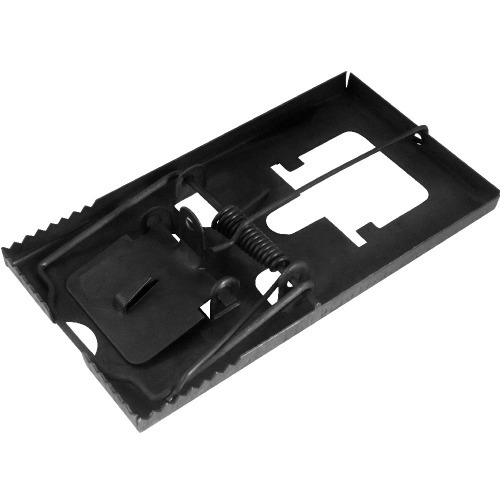 Ratoeira grande 160 mm x 88 mm em aço oxidado preto Ratoeira grande 160 mm x 88 mm em aço oxidado preto