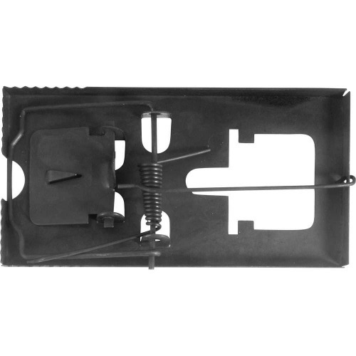Ratoeira grande 160 mm x 88 mm em aço oxidado preto Ratoeira grande 160 mm x 88 mm em aço oxidado preto