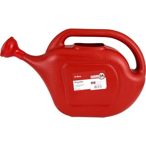 Regador plástico vermelho capacidade 10 litros Regador plástico vermelho capacidade 10 litros
