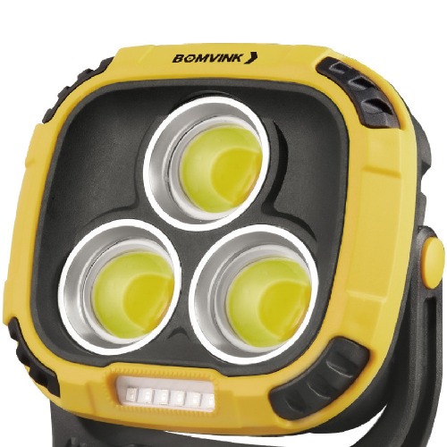 Lanterna a bateria com base magnética COB + 6 Leds - BOM-4506 Lanterna a bateria com base magnética COB + 6 Leds - BOM-4506