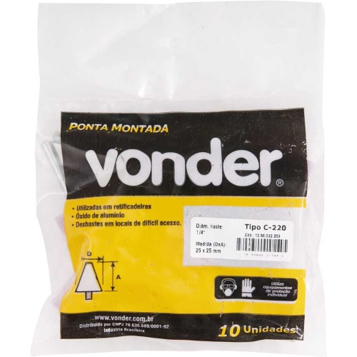 Ponta montada haste 1/4