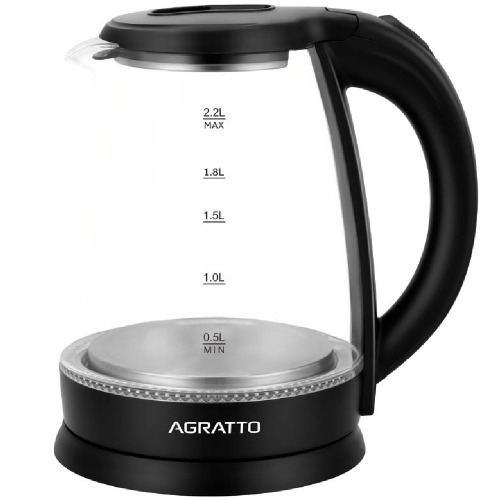 Chaleira eltrica de vidro 2,2 litros 1500 watts Aroma - ACEV01I  220V