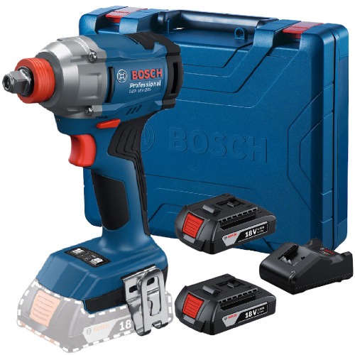 Parafusadeira Chave de Impacto a bateria 18V Brushless com 2 baterias - GDX 18V-285 110V/220V Parafusadeira Chave de Impacto a bateria 18V Brushless com 2 baterias - GDX 18V-285 110V/220V