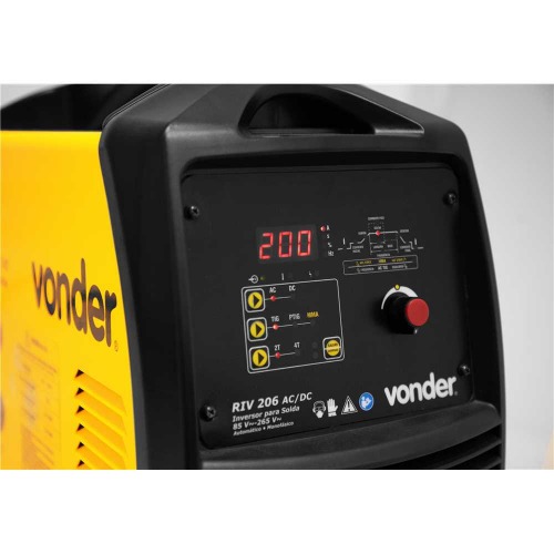 Inversora de solda para alumnio AC/DC - RIV 206  110V/220V