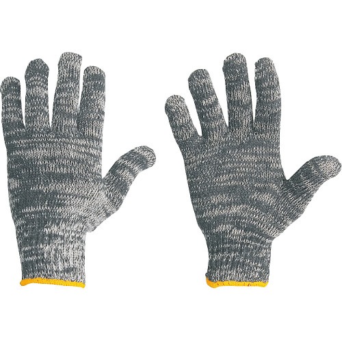 Luva de malha punho el�stico 4 Fios mesclada - LMN