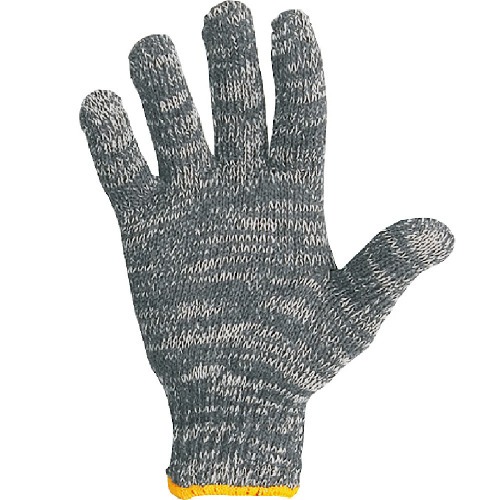 Luva de malha punho el�stico 4 Fios mesclada - LMN