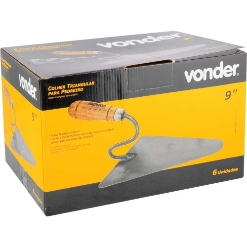 Colher para pedreiro triangular 9