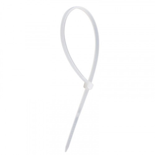 Abraadeira de nylon branca 4,8 x 200 mm com 100 peas 