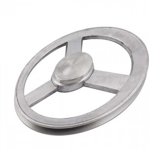 Polia de alumnio 1 canal A sem furo - 110 mm 