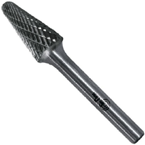 Lima rotativa endurecida cônica redonda 12 x 28 mm haste 6 mm - 23.223 Lima rotativa endurecida cônica redonda 12 x 28 mm haste 6 mm - 23.223