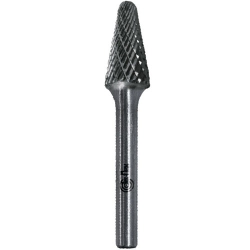 Lima rotativa endurecida cônica redonda 12 x 28 mm haste 6 mm - 23.223 Lima rotativa endurecida cônica redonda 12 x 28 mm haste 6 mm - 23.223