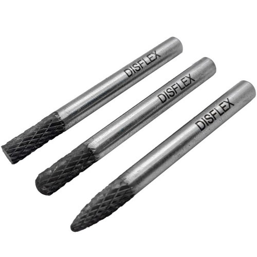 Jogo de lima rotativa 6 mm x haste 6 mm 3 pe�as - 23.234