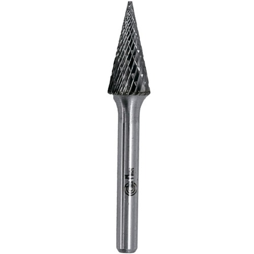 Lima rotativa endurecida cônica reta 8 x 20 mm haste 6 mm - 23.202 Lima rotativa endurecida cônica reta 8 x 20 mm haste 6 mm - 23.202