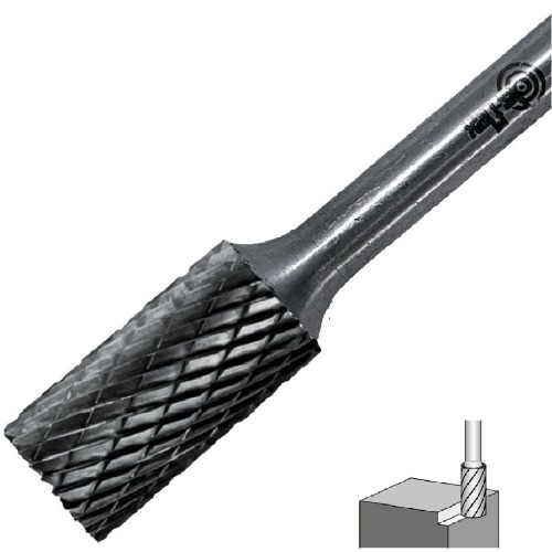 Lima rotativa endurecida cilíndrica reta 10 x 20 mm haste 6 mm - 23.212 Lima rotativa endurecida cilíndrica reta 10 x 20 mm haste 6 mm - 23.212