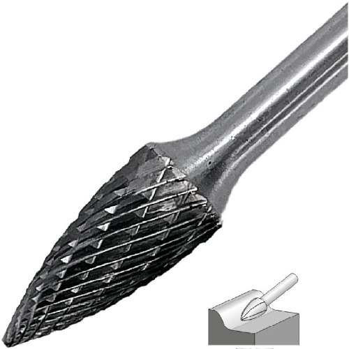 Lima rotativa endurecida árvore com ponta 10 x 20 mm haste 6 mm - 23.266 Lima rotativa endurecida árvore com ponta 10 x 20 mm haste 6 mm - 23.266