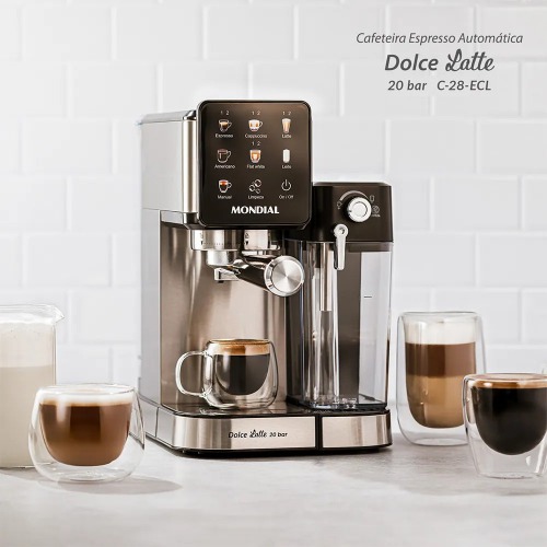 Cafeteira expresso 20 Bar painel touch Dolce Latte�- C-28-ECL  110V