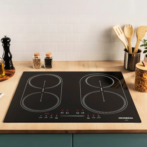 Cooktop de induo 4 bocas 7000W display digital touch - CTI-03  220V